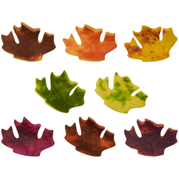 Fall Leaves Assorted Gum Paste 6 count