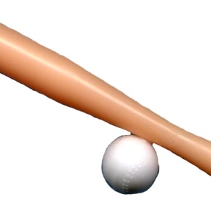 Baseball Bat w/Ball 3 1/2″