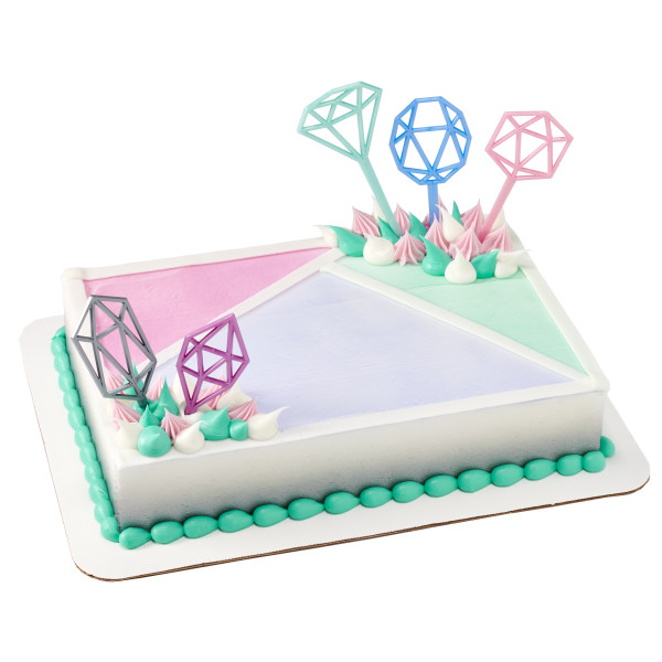 Pastel Geometric Plac Assortment DecoPics 5 count