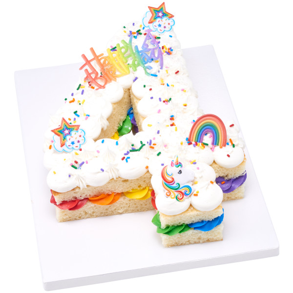 Birthday Script Rainbow 2 1/2" Each - Image 3