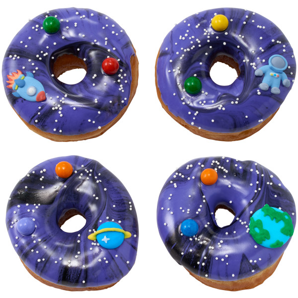 Space Royal Icing Decorations 8 count - Image 2