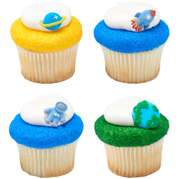 Space Royal Icing Decorations 8 count - Image 3
