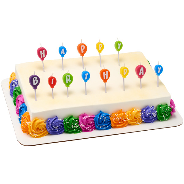Happy Birthday Balloon Letter Candles Set - Image 3