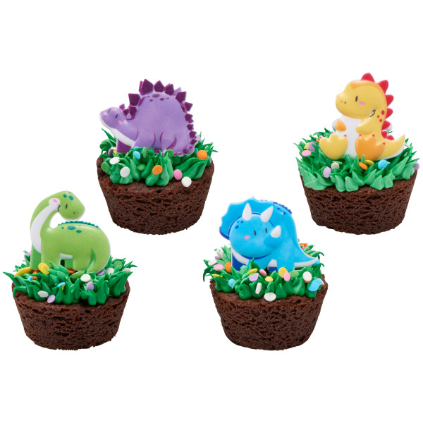 Cutsie Dinosaur Cupcake Rings 12 count - Image 2