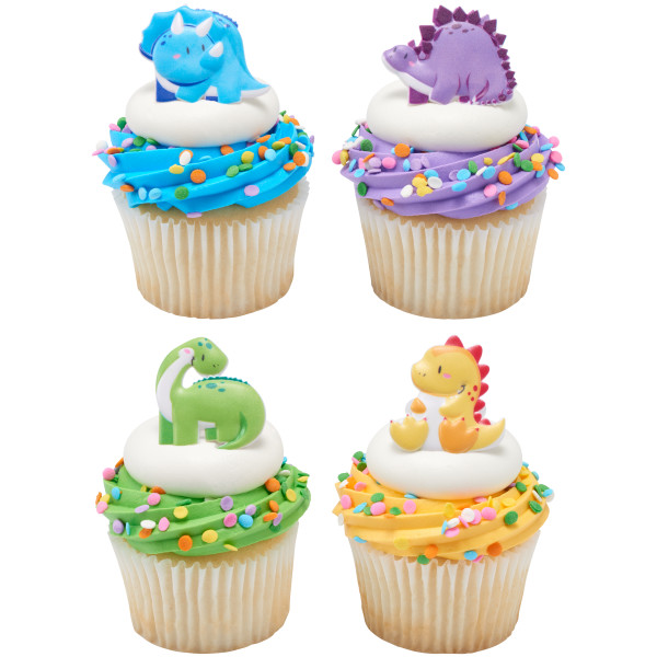 Cutsie Dinosaur Cupcake Rings 12 count - Image 3