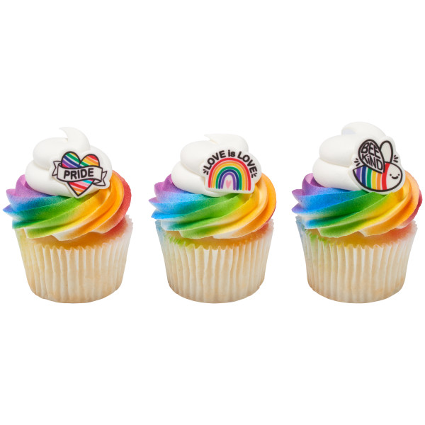 Pride Assortment Sweet Decor Decorations 12 count - Image 2