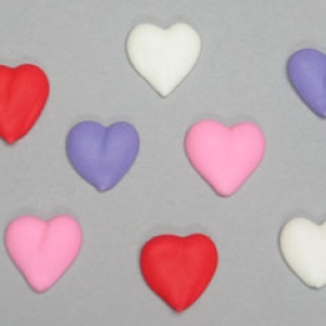 Mini Hearts Assorted 1/2 inch Royal Icing 20 count