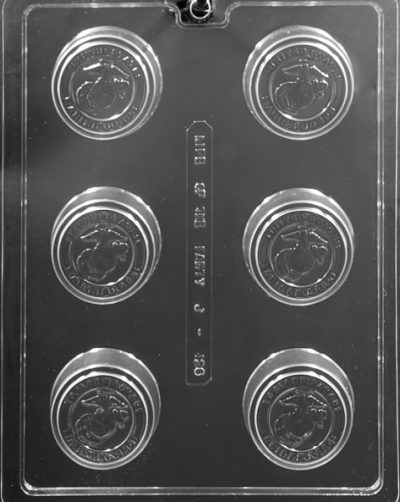 US Marines Cookie Mold 6 Cavity Each