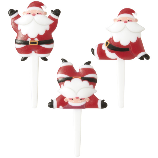 Tumbling Santa DecoPics 12 count