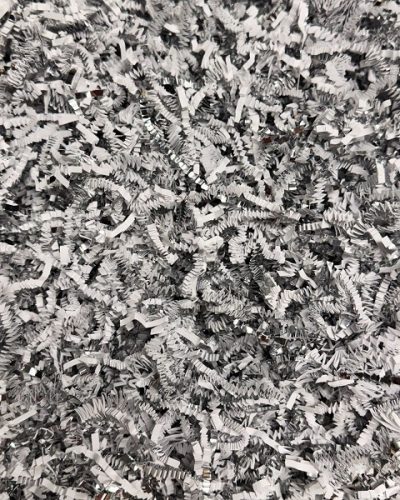 Crinkle Paper Silver & White 2 ounce