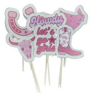 Howdy Cowgirl Cupcake Picks 12 count