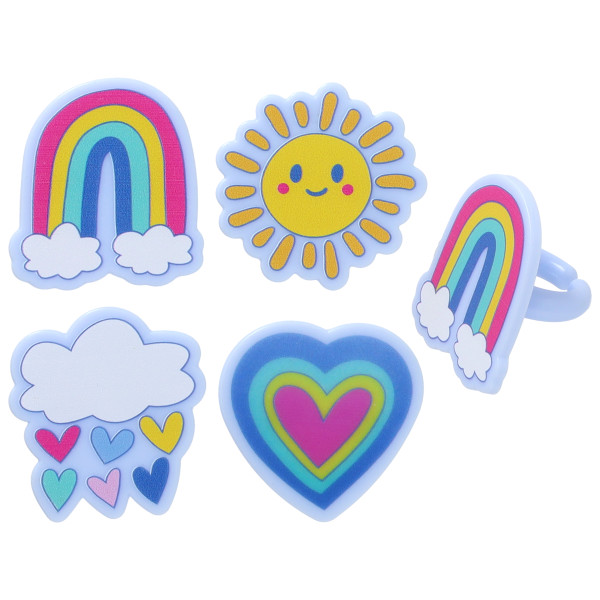 Joyful Sunshine Cupcake Rings 12 count