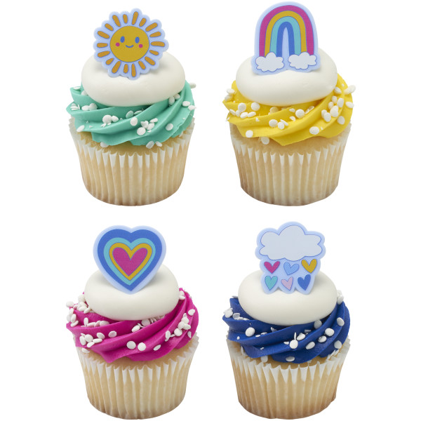 Joyful Sunshine Cupcake Rings 12 count - Image 2