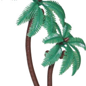 Twin Coconut Palm Tree 4″  6 count