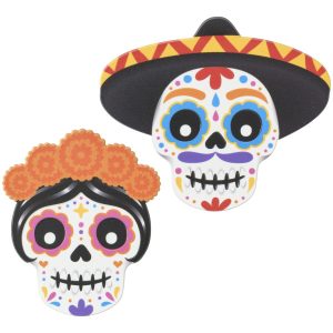 El Catrom and La Catroma Skulls Layons 2 count