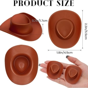 Cowboy Hat Brown 6 count
