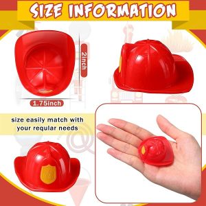 Red Firefighter Hat 6 count