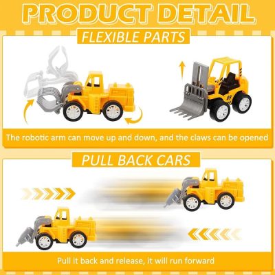 Assorted Construction Trucks 3 Count