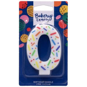 #0 Rainbow Sprinkle Candle Each