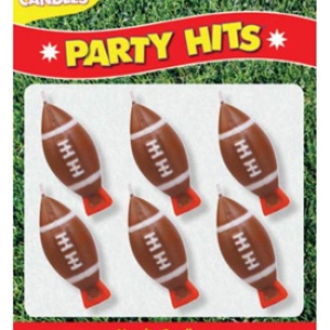 Football Novelty Candles Set 6 Candles per set