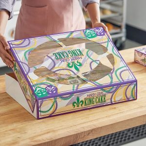 14″ x 19″ x 4″ Mardi Gras Cake Box Each