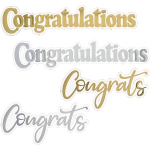 Congratulations Foil Script Assortment Each