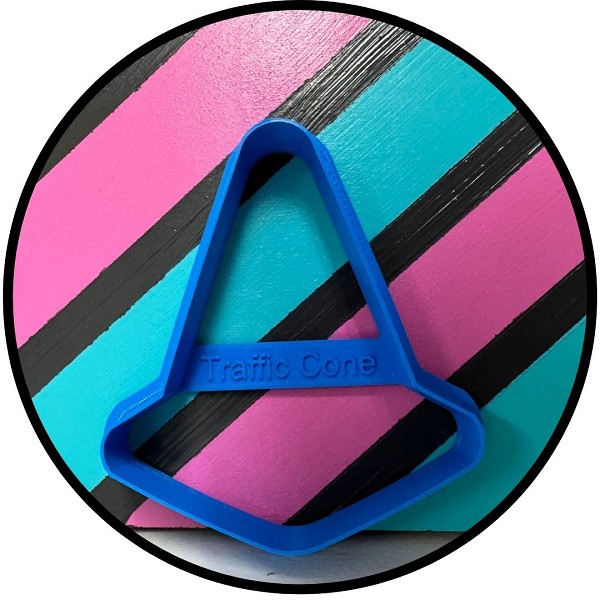 Traffic Cone Cookie Cutter