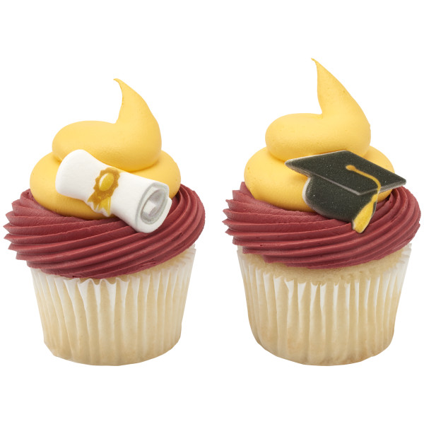 Graduation Cap & Scroll Dec-Ons (No Red 3) 6 count - Image 3