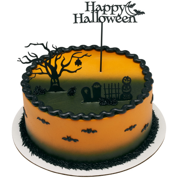 Spooky Tree & Graveyard Cake Kit Each - Image 3