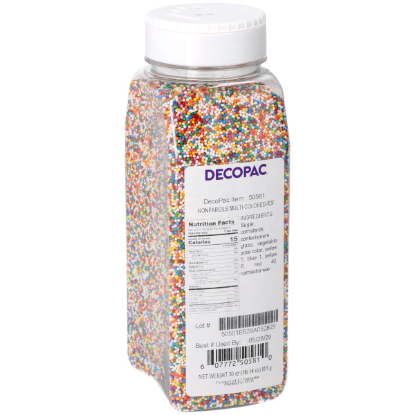 Assorted Rainbow Nonpareils 29 oz