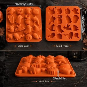 Halloween Silicone Mold 16 Cavities Each