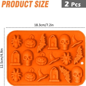 Halloween Chocolate Silicone Mold 18 Cavities Each