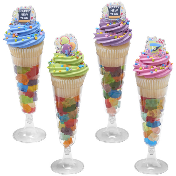 Happy New Year Confetti Cupcakes Rings 12 count - Image 3