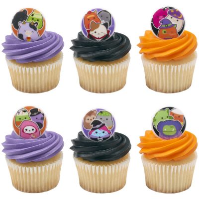 Squishmallows Halloween Squad Cupcake Rings 12 count