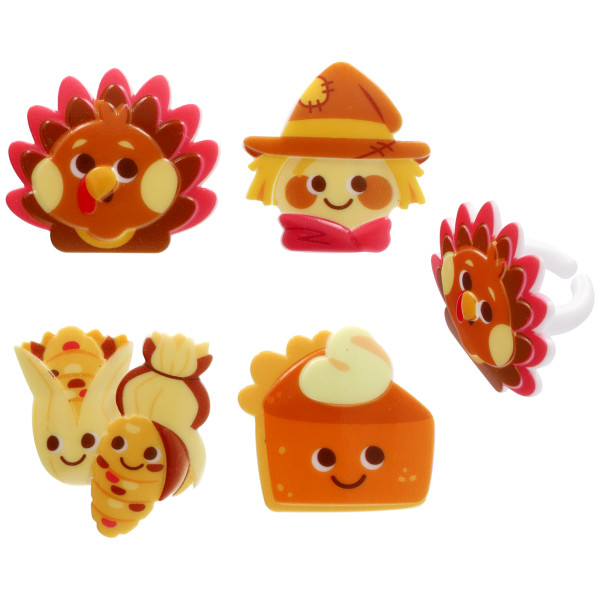Happy Harvest Cupcake Rings 12 count - Image 2