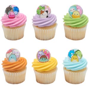 Squishmallows Squish Squad Cupcake Rings  12 count