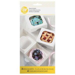 Treat Box 4.5″ x 4.5″ x 1.5″  3 count