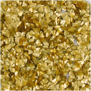 Gold Hearts Edible Glitter .06 oz