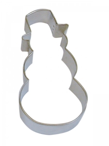 Snowman with Top Hat Cookie Cutter 4" Each