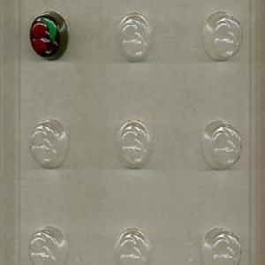 Oval Cherry Bon Bon Mold 9 cavity Each