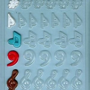 Musical Symbols Mold 28 cavity Each