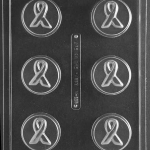 Awareness Ribbon Cookie Mold 6 cavity Each
