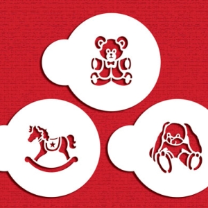Stencil Mini Baby Toys 3 count