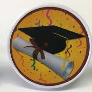 Grad Hat Rings 1 3/8″ 12 count
