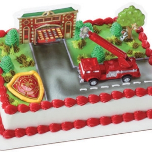 Fire Truck and Station DecoSet Each