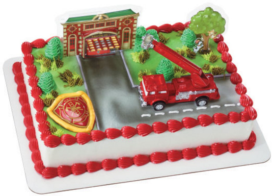 Fire Truck and Station DecoSet Each