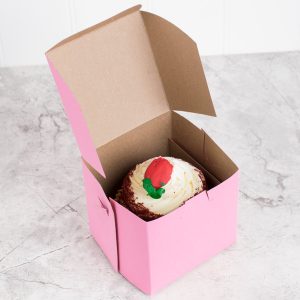 4″ x 4″ x 4″ Pink Box Each