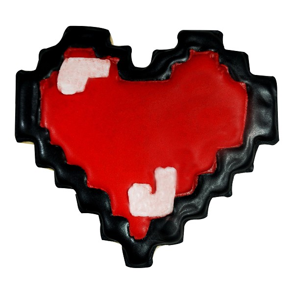 Heart Pixelated Cookie Cutter 3.125" Each - Image 2