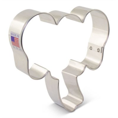 Elephant Face Cookie Cutter 3.75" Each