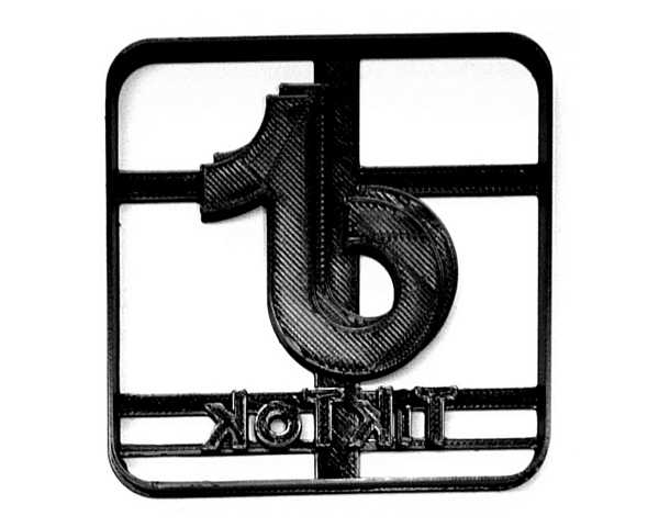 Tik Tok with Square Cookie Cutter Each